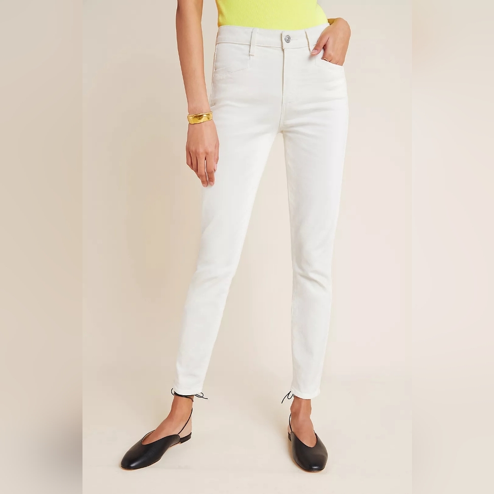 Paige Hoxton Ankle Jeans White
